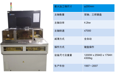 DISCO DFG850磨片機(jī) 高性能晶圓減薄技術(shù)的卓越之選